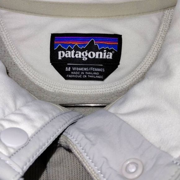 Patagonia Women's Natural Pullover Sweater 1/4 Snap Neck LS - Picture 3 of 10